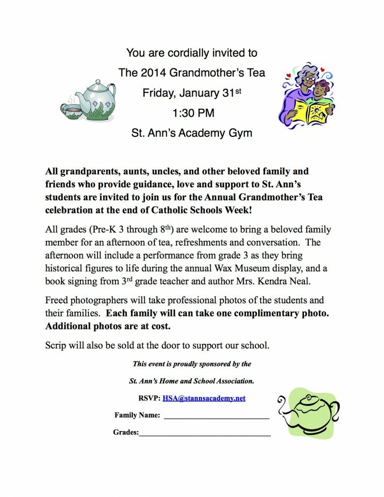 Grandmothers' Tea 2014